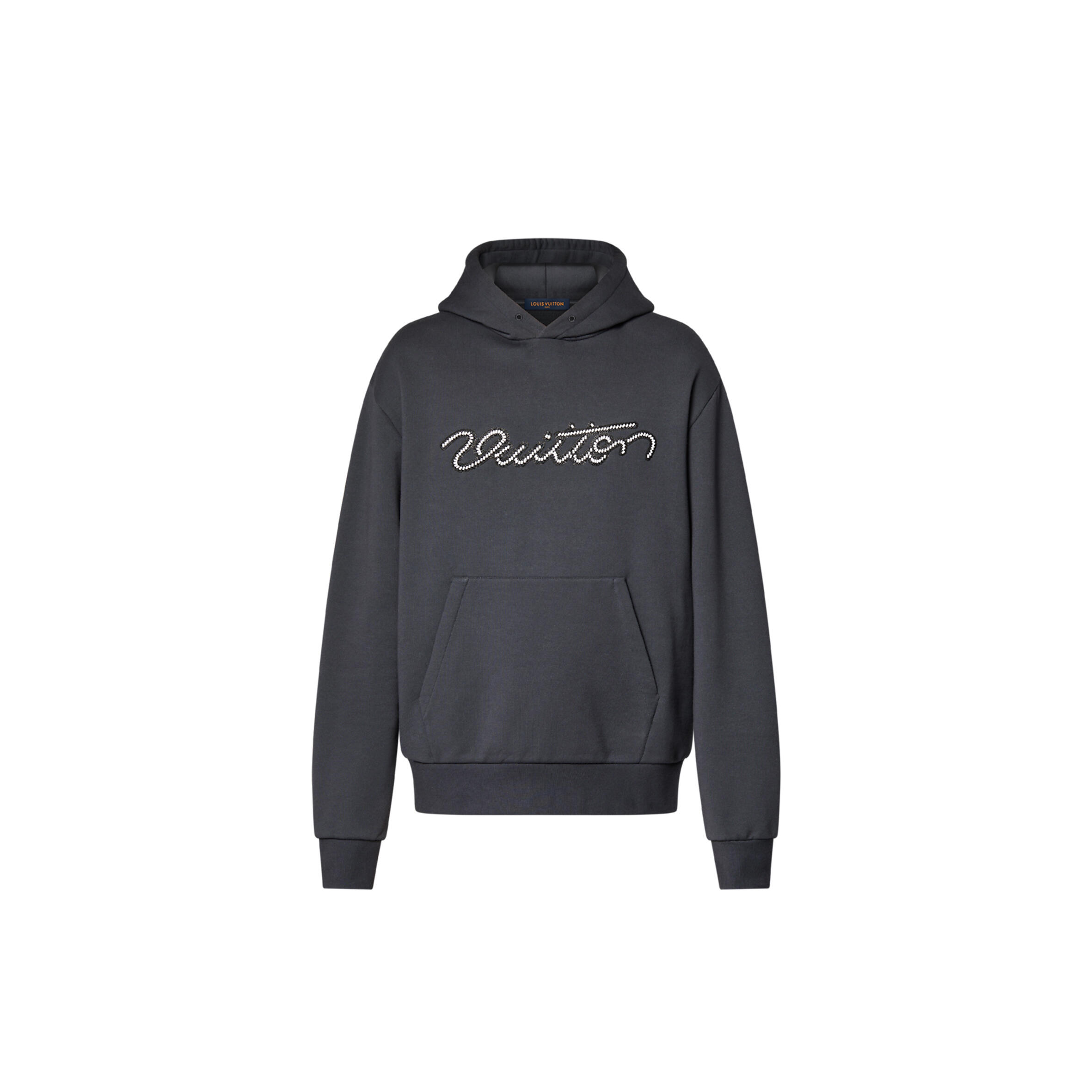 LOUIS VUITTON EMBELLISHED SIGNATURE HOODIE 1AJCFR